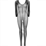 Leg Avenue - Bodystocking Negro Manga Larga