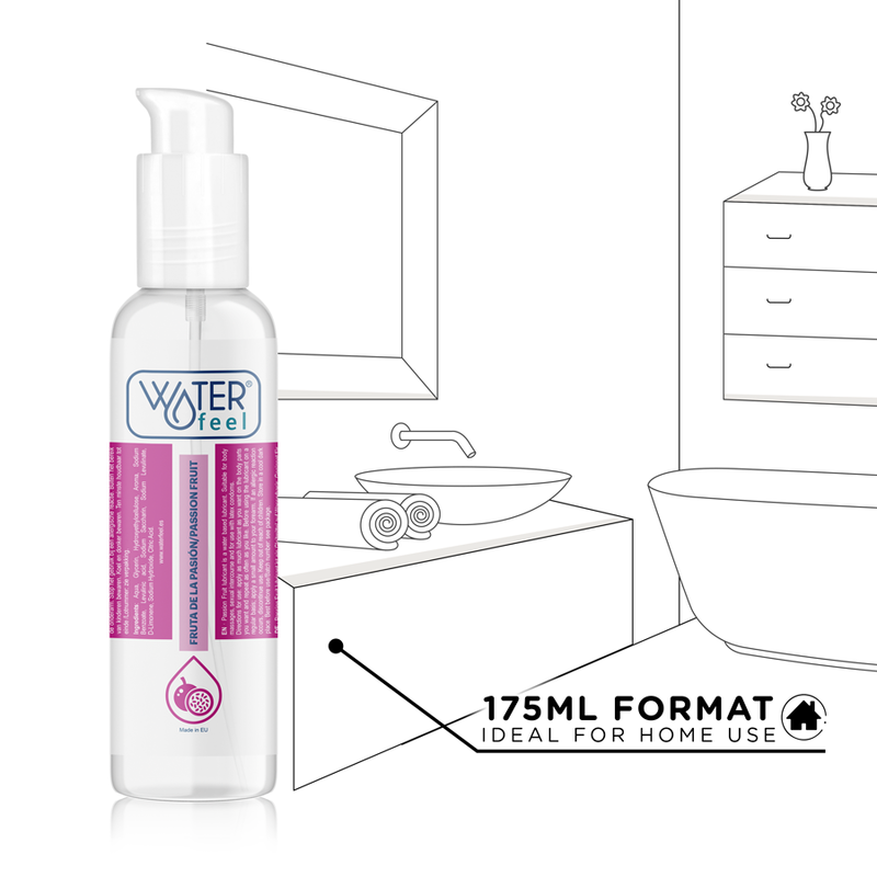 Waterfeel - Lubricante Base Agua Fruta De La Pasión 175 Ml