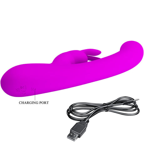 Pretty Love - Lamar Vibrador Rabbit & Punto G Violeta
