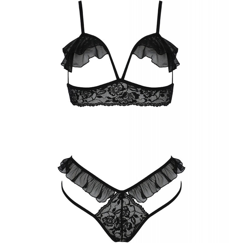 Passion  Dolly Set Dos Piezas Negro L/Xl