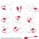 Armony - Roselip Estimulador Clitoris Con Lengua 10 Modos & Vibrador Rojo