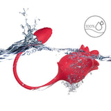 Armony - Rosa 2 En 1 Estimulador Succión & Vibrador 10 Modos Con Cola Rojo