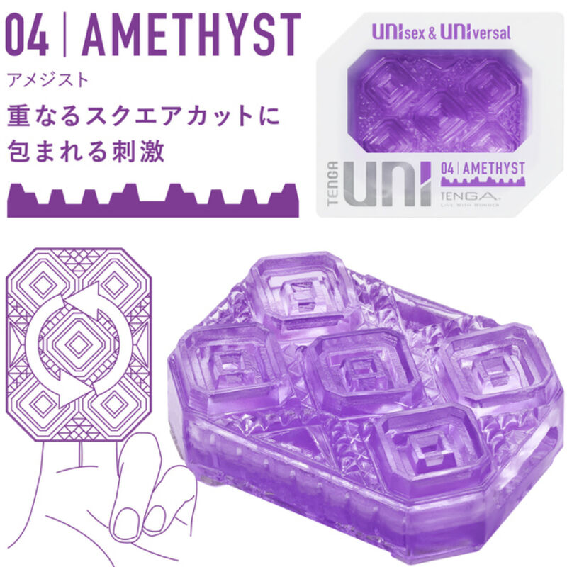 Tenga - Uni Amethyst Masturbador Dedal