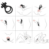 Armony - Traveler Anillo Doble Vibrador Pareja Rabbit Negro