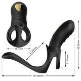 Armony - Joy Jumper Anillo Vibrador Parejas & Plug Anal Control Remoto Negro