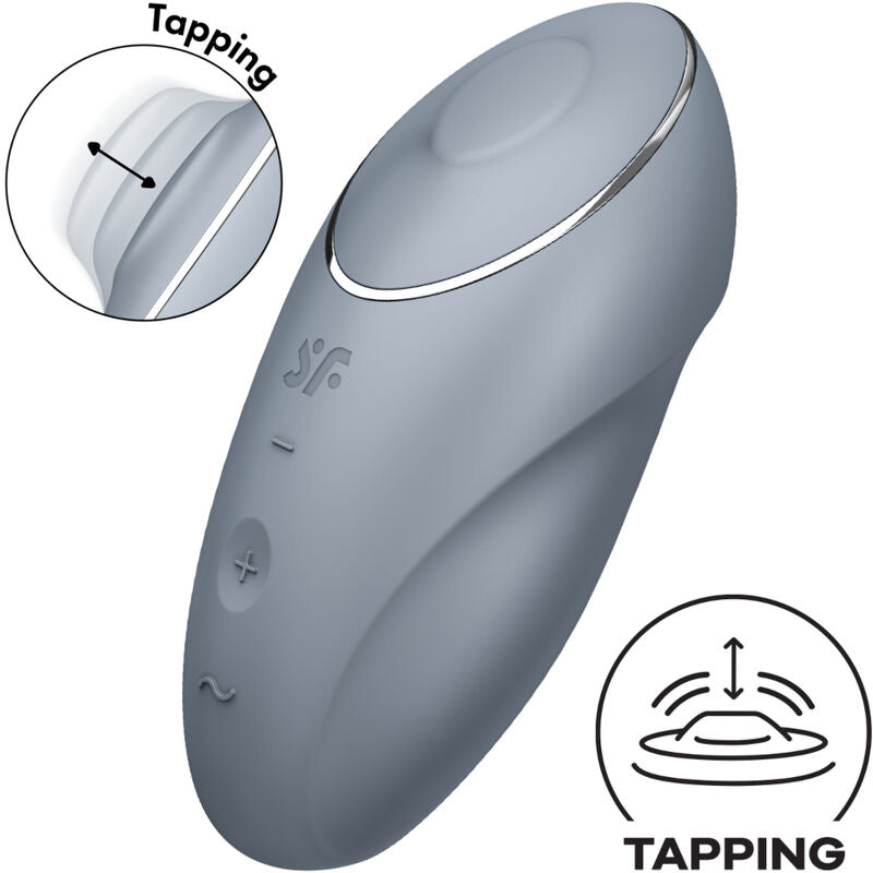 Tap And Climax 1 Vibrador Y Tapping Gris