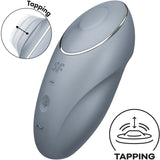 Tap And Climax 1 Vibrador Y Tapping Gris
