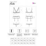 Livco Corsetti Fashion - Belita Lc 90231 Sujetador + Panty + Liguero Negro L/Xl