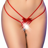 Chilirose - Cr 4695 Babydoll & Tanga Crotchless Rojo L/Xl