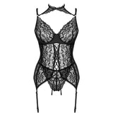 Livco Corsetti Fashion - Giellandra For The Senses Collection Corset + Panty Negro S/M