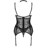 Livco Corsetti Fashion - Giellandra For The Senses Collection Corset + Panty Negro S/M