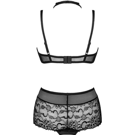 Livco Corsetti Fashion - Linera For The Senses Collection Sujetador + Panty Negro S/m