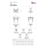 Livco Corsetti Fashion - Snehana Lc 90443 Sujetador + Liguero + Panty Negro L/xl