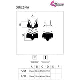 Livco Corsetti Fashion - Drezna Lc 90733 Sujetador + Panty Negro S/M
