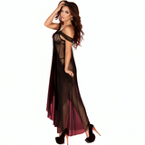 Chilirose - Cr 3716 Babydoll Largo Negro L/Xl