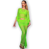 Chilirose - Cr 4666 Top & Falda Verde S/M