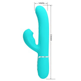 Pretty Love - Perlita Vibrador Punto G 3 En 1 Multifunción Verde Agua
