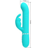 Pretty Love - Vibrador Coale Rabbit Perlas Verde Agua