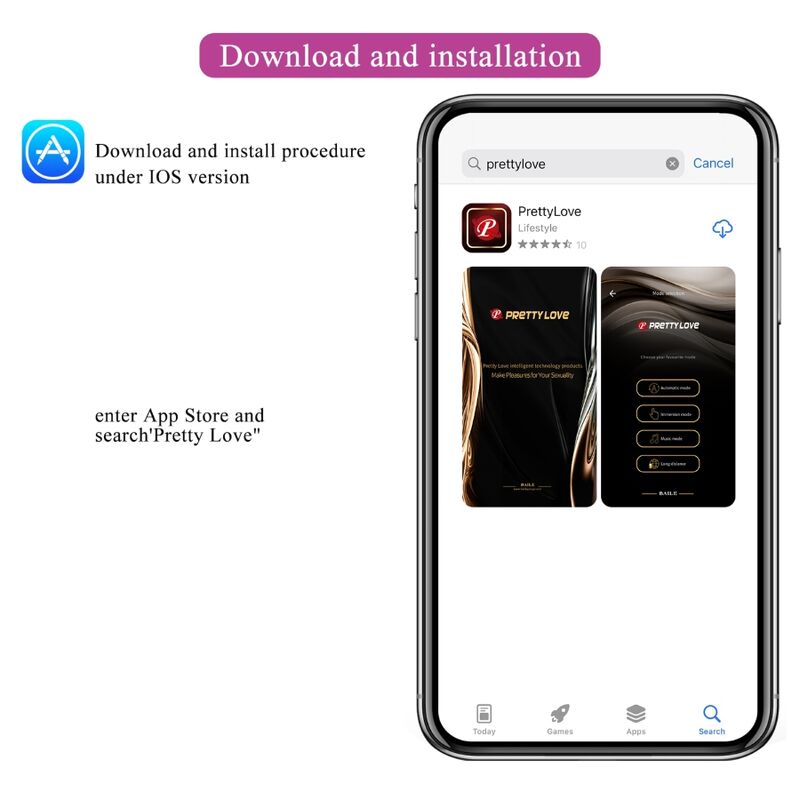 Pretty Love - Fisherman Huevo Vibrador Lila Controlado Por App