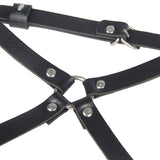 Subblime - Arnés Cintura Y Piernas Cuero Negro Talla Única