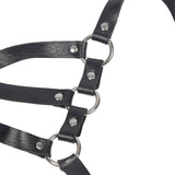 Subblime - Arnés De Cuerpo Correas Ajustable Cuero Negro Talla Única