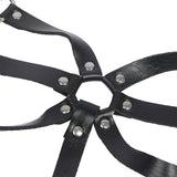 Subblime - Arnés De Cuerpo Correas Ajustable Cuero Negro Talla Única