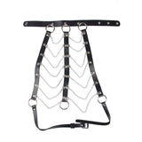 Subblime - Arnés De Pecho Cadenas Cuero Negro Talla Única