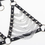 Subblime - Arnés Sujetador Y Collar Con Cadenas Talla Única