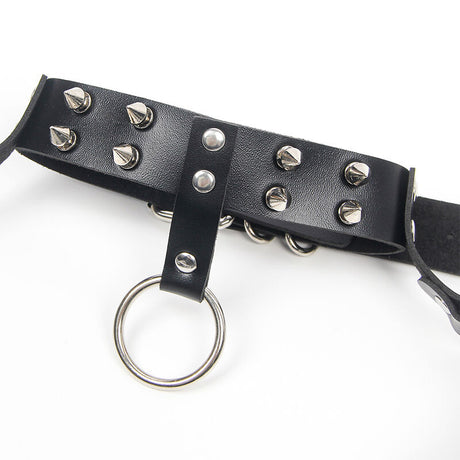 Subblime - Arnés Sujetador Y Collar Con Cadenas Talla Única