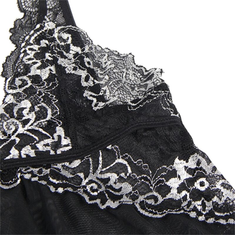 Subblime - Babydoll Tela Tul Pecho Encaje L/Xl