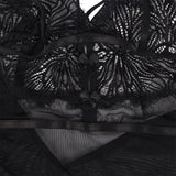 Subblime - Babydoll Con Tirantes Ajustables De Encaje Negro S/M