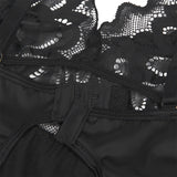 Subblime - Babydoll Con Estampado Floral Pecho Negro S/M