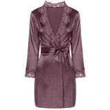 Livco Corsetti Fashion - Jacqueline Lc 90249 Bata + Camisa + Panty Violet L/Xl