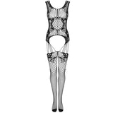 Livco Corsetti Fashion - Julove Bodystocking Negro Talla Única