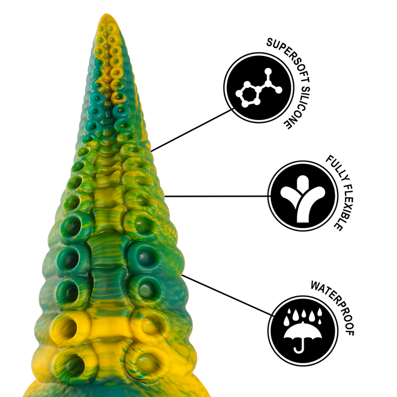 Epic - Cetus Dildo Tentáculo Verde Tamaño Grande