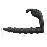 Pretty Love - Blackney Anillo Pene Con Plug Vibrador Negro