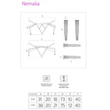 Livco Corsetti Fashion - Nemalia Set Liguero + Medias + Guantes Negro L/Xl