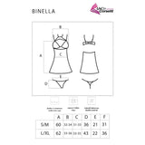 Livco Corsetti Fashion - Binella Set Babydoll + Tanga Negro L/Xl