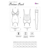 Livco Corsetti Fashion - Persinne Peach Set Corset + Panty + Medias L/Xl