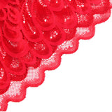 Subblime - Babydoll Satinado Con Encaje Rojo S/M