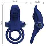 Pretty Love - Bronson Doble Anillo Con Vibración Azul