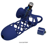 Pretty Love - Giann Anillo Vibrador Con Funda De Silicona Azul