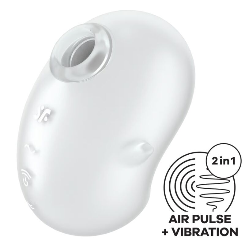 Satisfyer - Cutie Ghost Vibrador Lay-On Blanco
