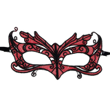 Queen Lingerie - Antifaz De Encaje Detalles Rojo