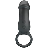 Pretty Love - Trae Anillo Vibrador Con Estimulador Negro