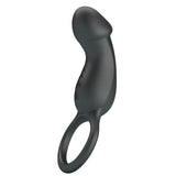 Pretty Love - Trae Anillo Vibrador Con Estimulador Negro