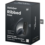 Satisfyer - Ribbed Petal Estimulador Punto G Control Remoto Negro App Gratuita