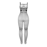 Subblime - 952112 Bodystocking De Rejilla Con Detalle En Pecho Y Vientre Negro Talla Única