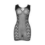 Subblime - 952167 Bodystocking De Rejilla Corto Elstico Negro Talla Única