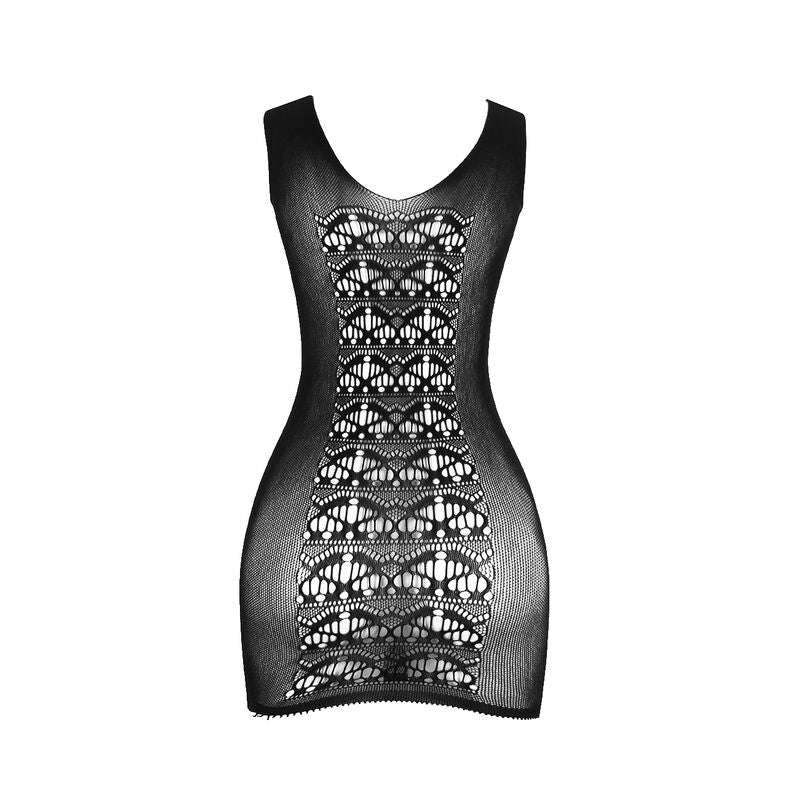 Subblime - 952167 Bodystocking De Rejilla Corto Elstico Negro Talla Única